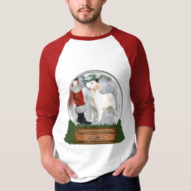 Camiseta Presentes de Natal para ouro Retriever (Frente)