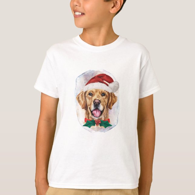 Camiseta Presentes De Natal Para ouros De Retriever Para Al (Frente)