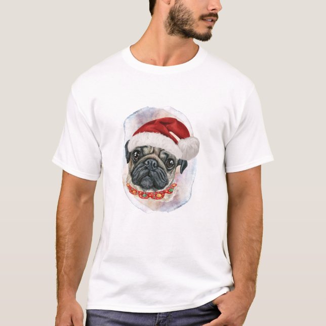 Camiseta Presentes De Natal Para Pinos De Cão (Frente)
