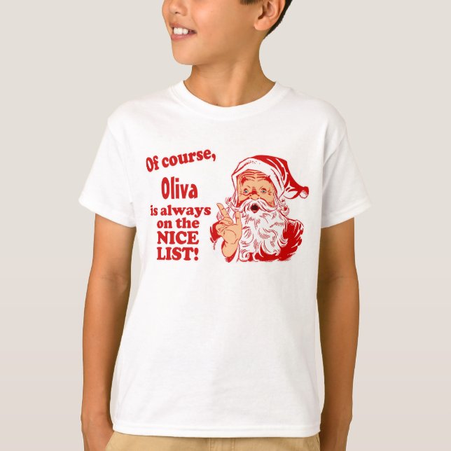 Camiseta Presentes de Natal Personalizados (Frente)