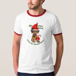 Camiseta Presentes de Natal Ridgeback da Rodésia