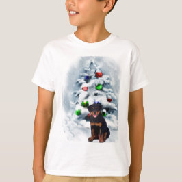 Camiseta Presentes de Natal Rottweiler