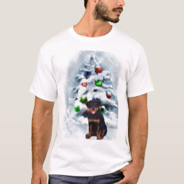 Camiseta Presentes de Natal Rottweiler