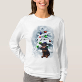 Camiseta Presentes de Natal Rottweiler