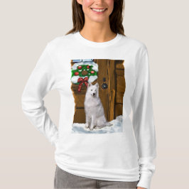 Camiseta Presentes de Natal Samoyed
