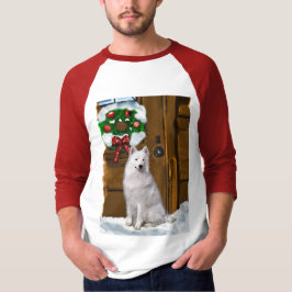 Camiseta Presentes de Natal Samoyed