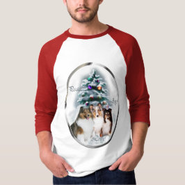 Camiseta Presentes de Natal Shetland Sheepdog
