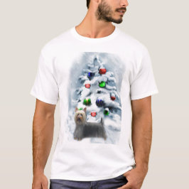 Camiseta Presentes de Natal Silky Terrier