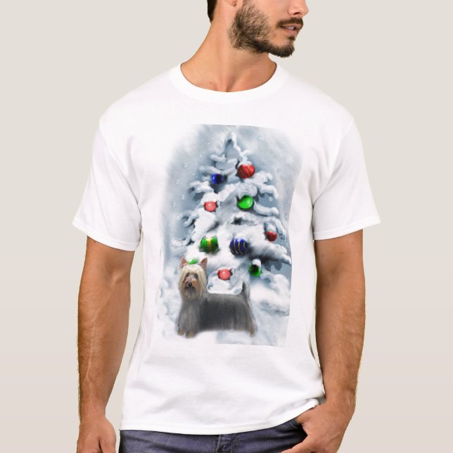 Camiseta Presentes de Natal Silky Terrier (Frente)
