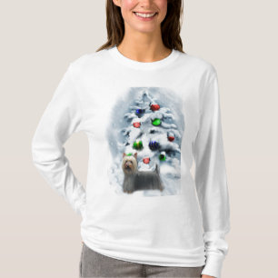Camiseta Presentes de Natal Silky Terrier