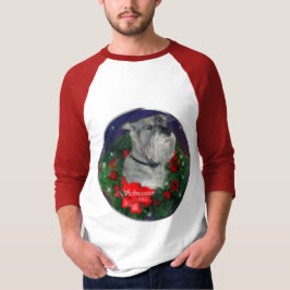 Camiseta Presentes de Natal Standard Schnauzer