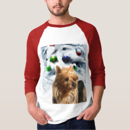 Camiseta Presentes de Natal Terrier australianos