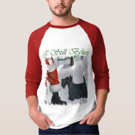 Camiseta Presentes de Natal Terrier escoceses