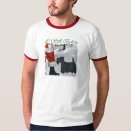 Camiseta Presentes de Natal Terrier escoceses
