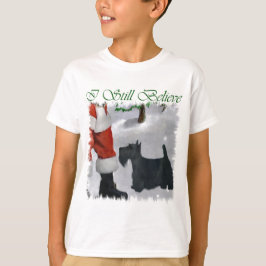 Camiseta Presentes de Natal Terrier escoceses