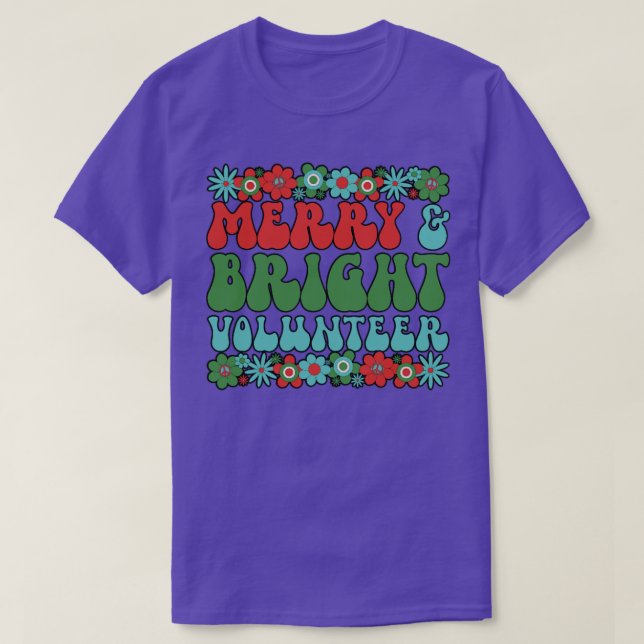 Camiseta Presentes de Natal Voluntários para Voluntários Xm (Frente do Design)