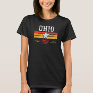 Camiseta Presentes de Ohio Listras Vintage Retro Ohio Ohio