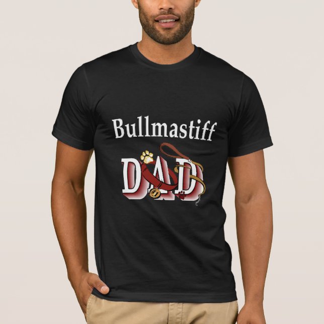 Camiseta Presentes de Pai Bullmastiff (Frente)