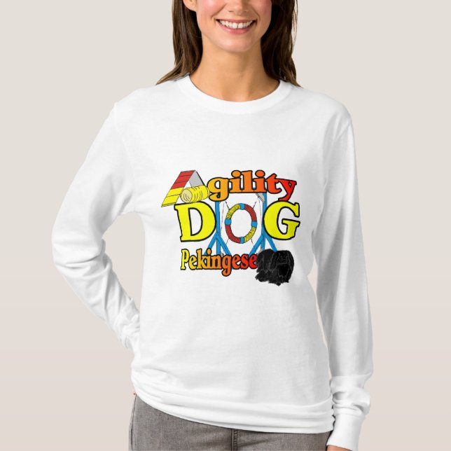 Camiseta Presentes de Pekingese_Agilidade (Frente)