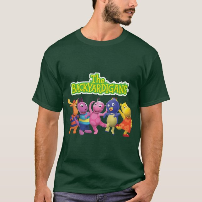 Camiseta Presentes de personagens de Backyardigans (Frente)