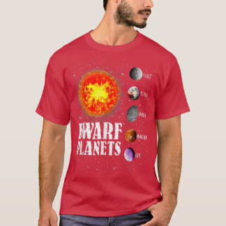 Camiseta Presentes de planetas anões T do sistema solar