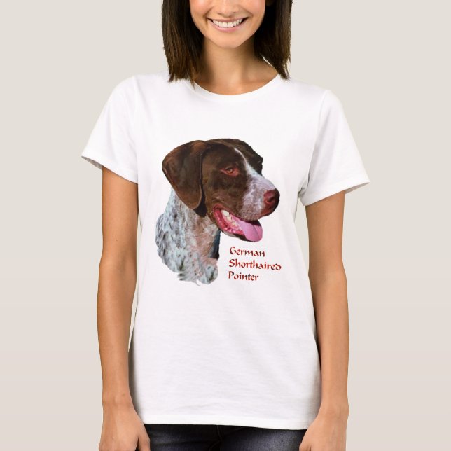 Camiseta Presentes de ponteiro abreviado alemão (Frente)