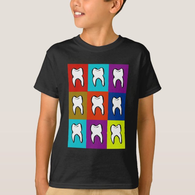 Camiseta Presentes de Popart do dentista (Frente)