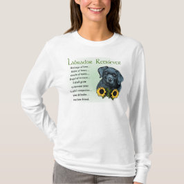 Camiseta Presentes de Puppy do Retriever Negro