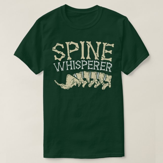 Camiseta Presentes de quiroprática engraçada do Spine Whisp (Frente do Design)