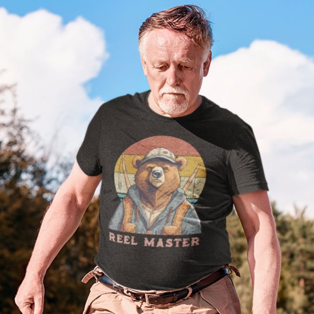 Camiseta Presentes de reforma do urso de colheita para Pai  (Vintage Bear Retirement Gifts for Fisherman Dad)