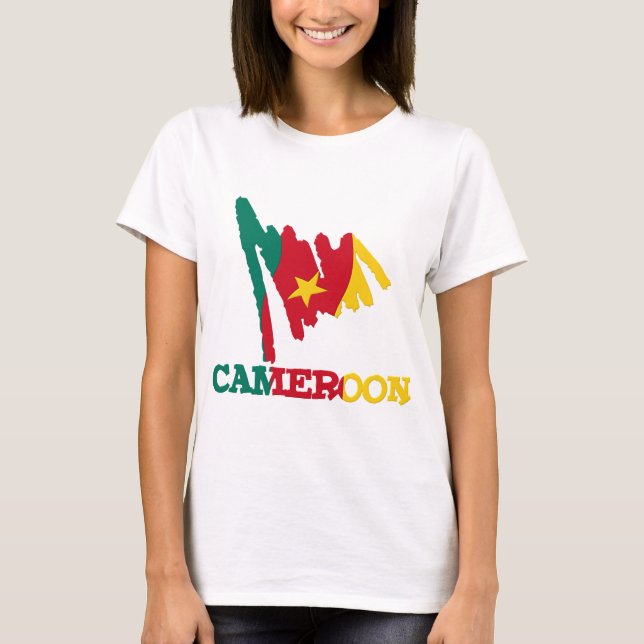 Camiseta Presentes de República dos Camarões (Frente)