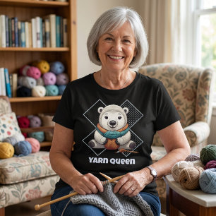 Camiseta Presentes de Retirada de Urso para Crocheter Mãe V