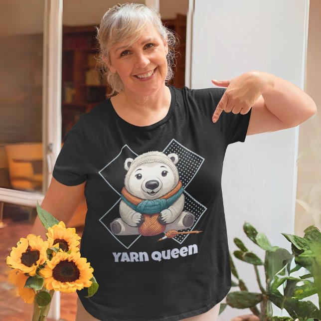 Camiseta Presentes de Retirada de Urso para Crocheter Mãe V (Bear Retirement Gifts for Crocheter Mom Grandma)
