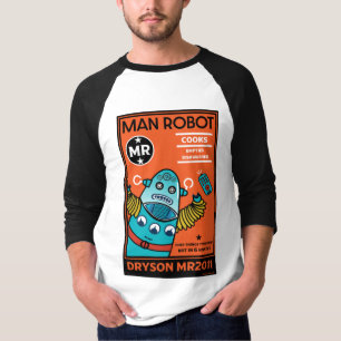 Camiseta Presentes De Robô Para Aniversário Ou Casamento