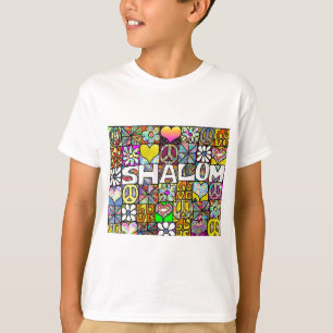 Camiseta Presentes de Roupa de LOVE Psicodélico com Shalom