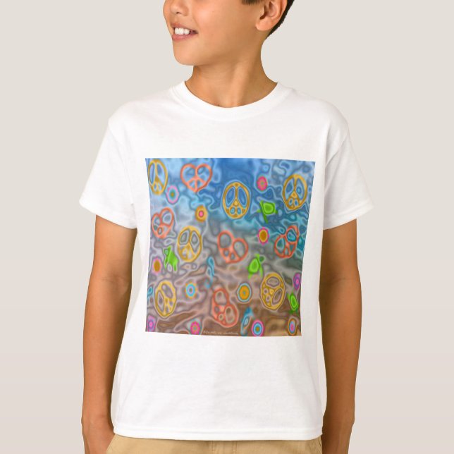 Camiseta Presentes de Roupa de vida no oceano Pacífico retr (Frente)