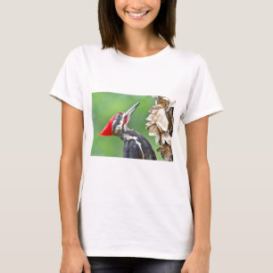 Camiseta Presentes de Roupas com Perfil de Pica-Pau-Grande