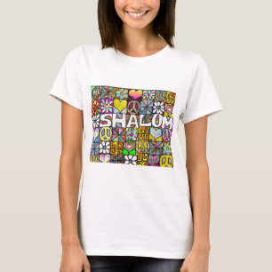 Camiseta Presentes de Roupas Retro 60s Psicodélico Shalom L