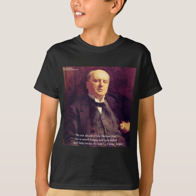 Camiseta Presentes de Sabedoria de Citação de "Vida Digna d (Frente)