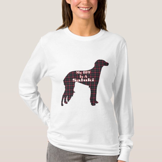 Camiseta Presentes de Saluki BFF (Frente)