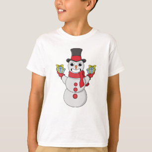 Camiseta Presentes de Snowman