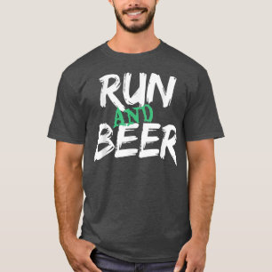 Camiseta Presentes De Sobrecarga De Cerveja E Bebendo Corre