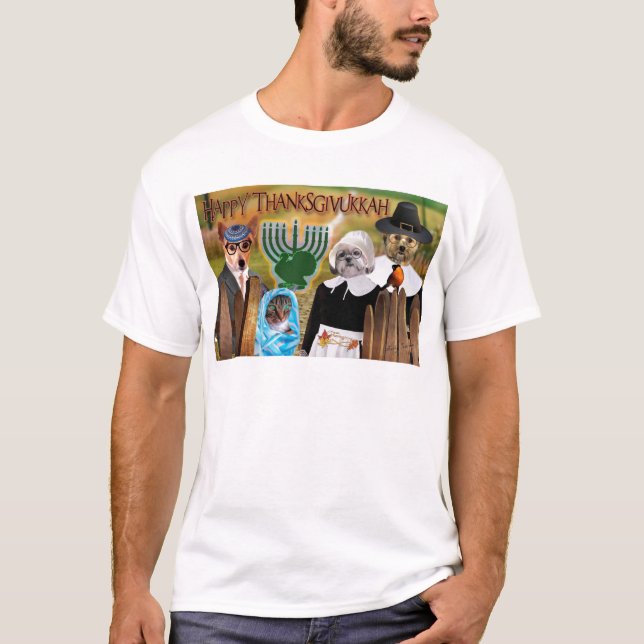 Camiseta Presentes de Thanksgivukkah (Frente)