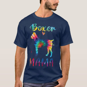 Camiseta Presentes de tie dye da mamãe boxer com consciênci