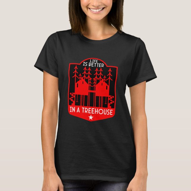 Camiseta Presentes De Treehouse Playhouse E Roupa (Frente)