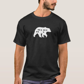 Camiseta Presentes de Trendy do Urso Visual Braille para a