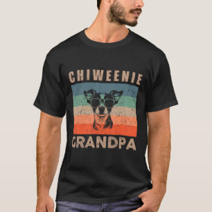 Camiseta Presentes de vovô de cachorro Chiweenie vintage pa