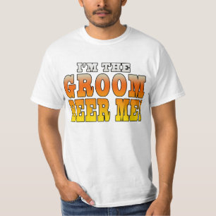 Camiseta Presentes divertidos para os grupos: Eu sou o noiv
