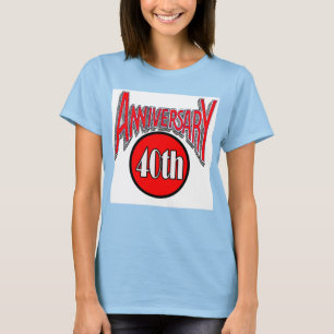 Camiseta Presentes do 40º aniversário de casamento