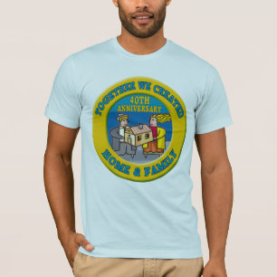 Camiseta Presentes do 40º aniversário de casamento